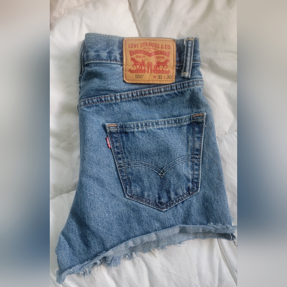 Levi's Light Blue Denim Cutoff Shorts